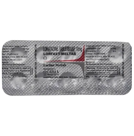 lorfast mel tablet 10's